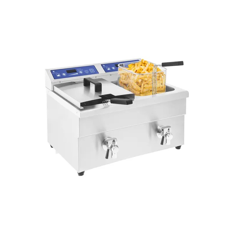 Induktiofriteeraaja RCIF-10DB 2 x 10 l 2 x 3500 W ajastimella