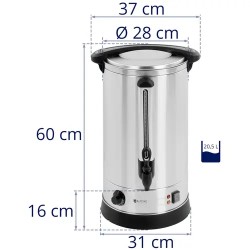 Royal Catering RC-WBDW20 kuumavesiautomaatti 20,5 l ruostumaton teräs