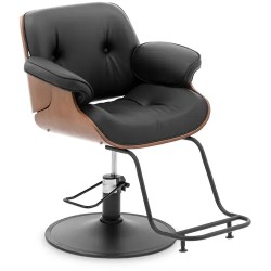 Kampaajatuoli Filey Black säädettävä korkeus 470 570 mm 200 kg musta