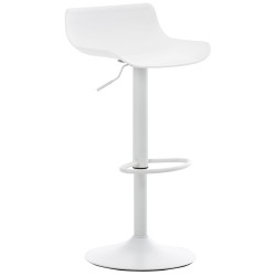 Korkeussäädettävät Aveiro-baarituolit, 4 kpl setti, musta/valkoinen