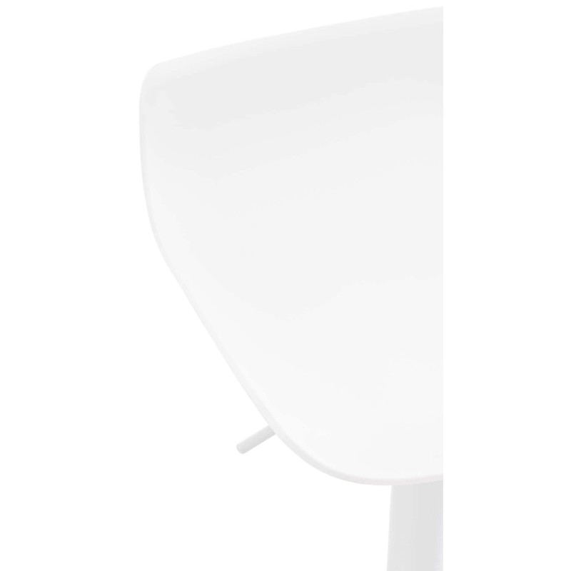 Korkeussäädettävät Aveiro-baarituolit, 4 kpl setti, musta/valkoinen