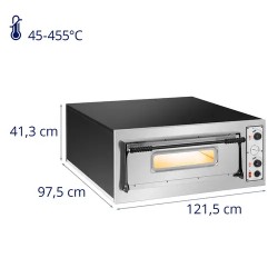 Sähköinen pizzauuni 6 x 32 cm 7200 W 400 V