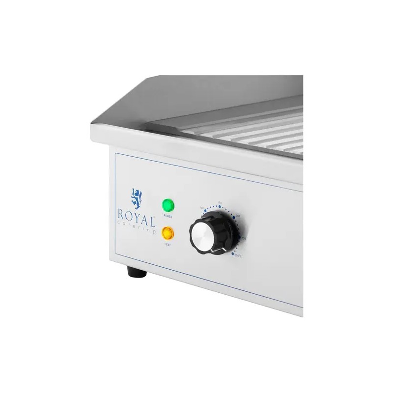 Royal Catering sähkögrilli 700 x 400 mm 4400 W uritettu valurautalevy