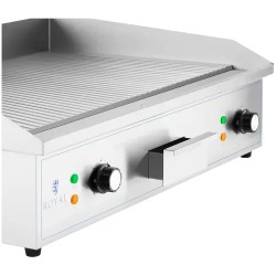 Royal Catering sähkögrilli 700 x 400 mm 4400 W uritettu valurautalevy