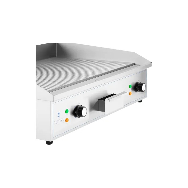 Royal Catering sähkögrilli 700 x 400 mm 4400 W uritettu valurautalevy