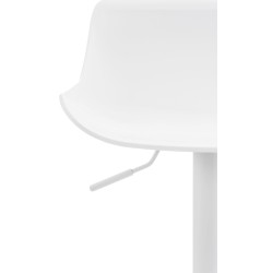 Korkeussäädettävät Aveiro-baarituolit, 4 kpl setti, musta/valkoinen