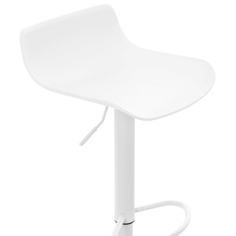 Korkeussäädettävät Aveiro-baarituolit, 4 kpl setti, musta/valkoinen