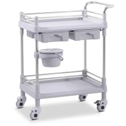 Laboratorivaunu 2 hyllyä ja 2 laatikkoa 40 kg