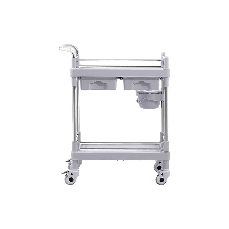 Laboratorivaunu 2 hyllyä ja 2 laatikkoa 40 kg