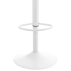 Korkeussäädettävät Aveiro-baarituolit, 4 kpl setti, musta/valkoinen