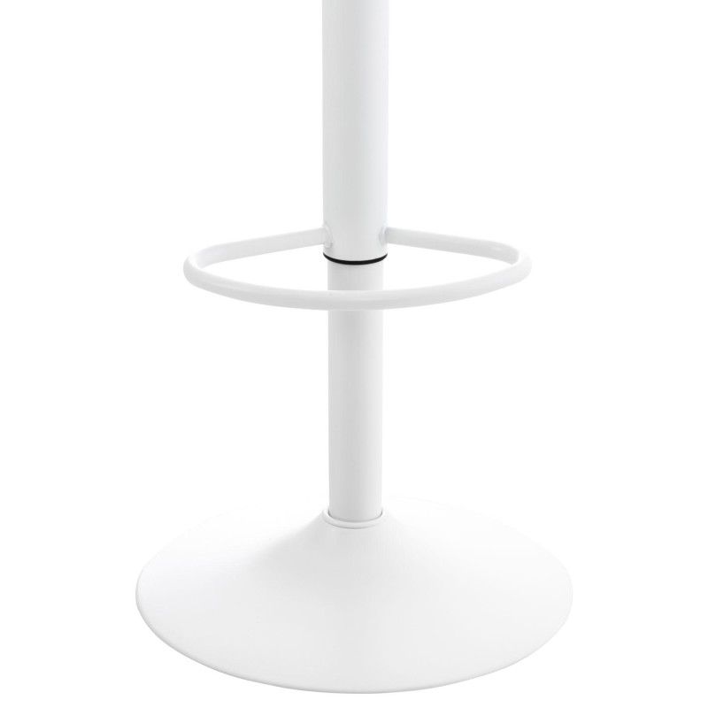 Korkeussäädettävät Aveiro-baarituolit, 4 kpl setti, musta/valkoinen