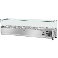 Royal Catering RCKV 160 33 8 jäähdytysvitriini 160 x 33 cm lasikannella