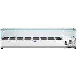 Royal Catering RCKV-160/33-8 jäähdytysvitriini 160 x 33 cm lasikannella