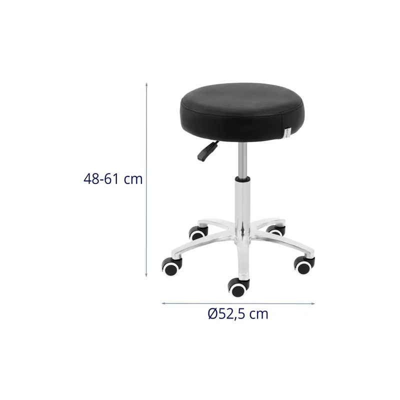 Pyörityoli PHYSA COMO BLACK, korkeussäädettävä 48-61 cm, musta