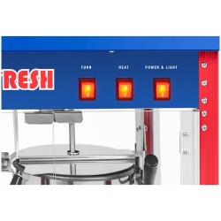 Royal Catering Popcorn-kone 1500 W, 5 kg/h, punainen
