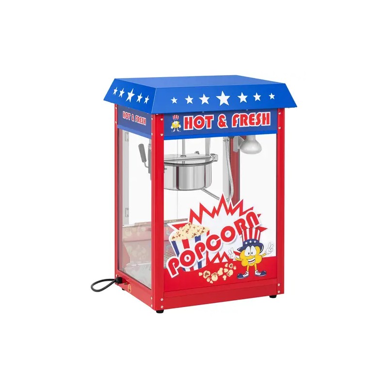 Royal Catering Popcorn-kone 1500 W, 5 kg/h, punainen