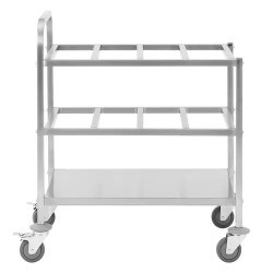 Royal Catering kuljetusvaunu 24 x GN 1/6 ruostumaton teräs 450 kg