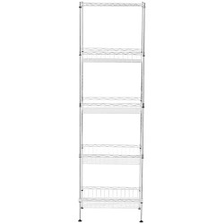 Royal Catering Metallihylly 45 x 34 x 151 cm 100 kg