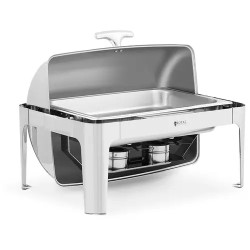 Royal Catering ruokalämmitin GN 1 1 8 5 l rullakansilla ja 2 polttoainesäiliöllä