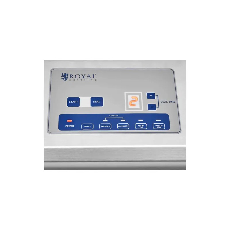 Vakuumipakkauslaite RCVG-40, 580 W, 16 l/min, max. pussin leveys 31 cm, ruostumaton teräs