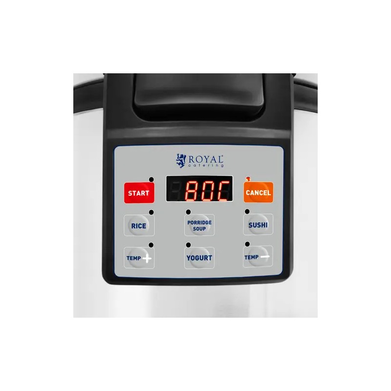 Digitaalinen riisinlämmitin 26 l, 40-80 °C