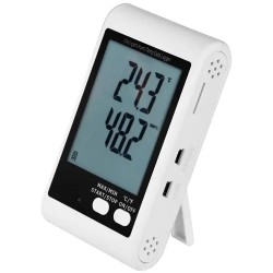 Lämpötilan ja ilmankosteuden datalogger SBS-DL-123E ulkoisella anturilla
