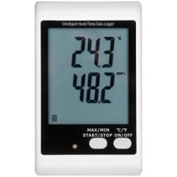 Lämpötilan ja ilmankosteuden datalogger SBS-DL-123E ulkoisella anturilla
