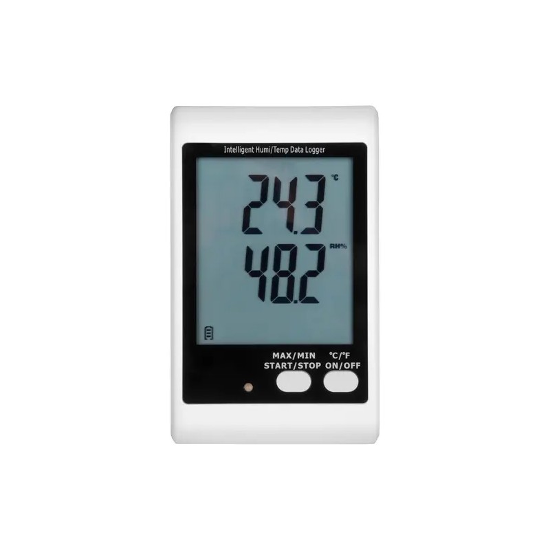 Lämpötilan ja ilmankosteuden datalogger SBS-DL-123E ulkoisella anturilla