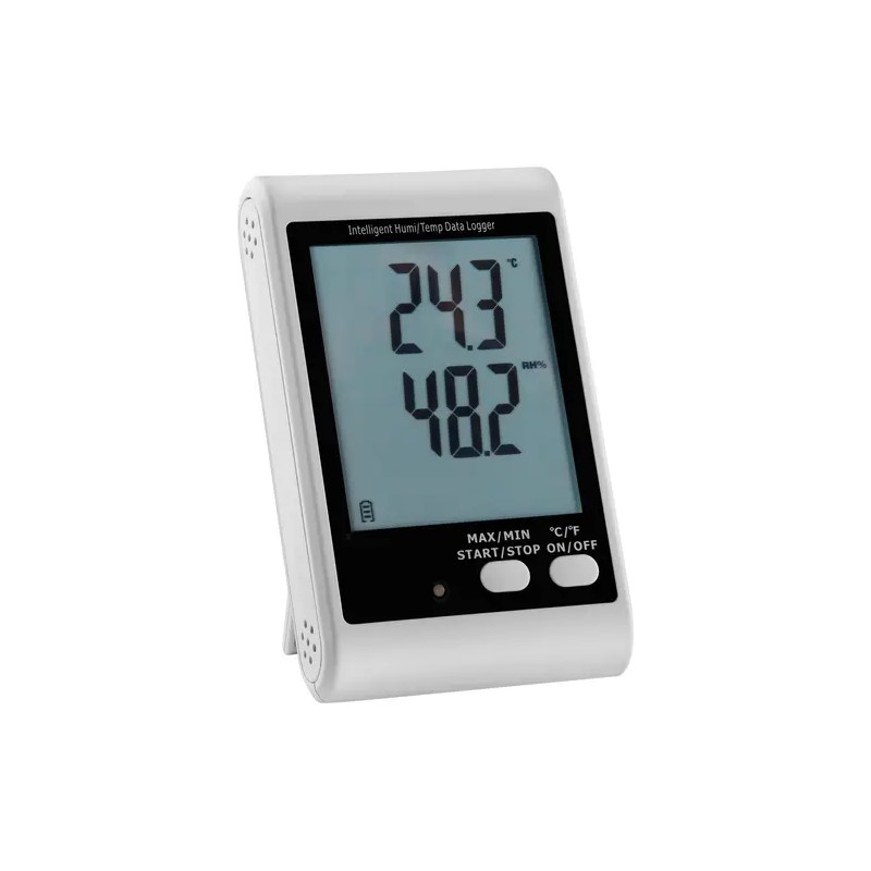 Lämpötilan ja ilmankosteuden datalogger SBS-DL-123E ulkoisella anturilla