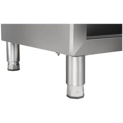 Royal Catering ruostumattomasta teräksestä valmistettu työpöytäkaappi 200 x 60 cm, 160 kg