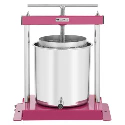 Royal Catering hedelmäpuristin 5 l, ruostumaton teräs ja rauta, sisältää 5 puristusliinaa