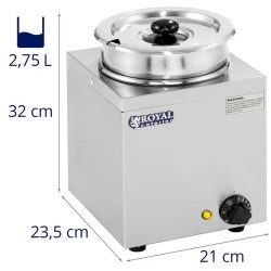 Royal Catering RCBM-1/4R keittostation 2,75 l 150 W