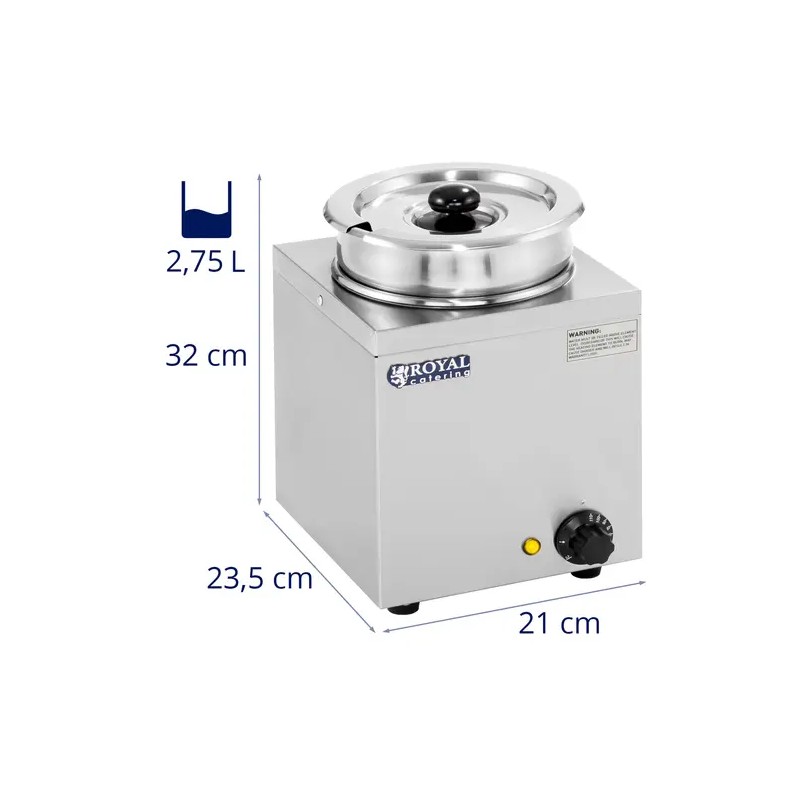 Royal Catering RCBM-1/4R keittostation 2,75 l 150 W