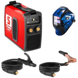Stamos Germany SMMA 180PI hitsaussetti 180 A 230 V IGBT ja Sub Zero hitsauskypärä