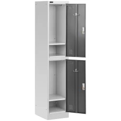 Fromm & Starck STAR_MCAB_03 Metallikaappi 2 lokeroa harmaa
