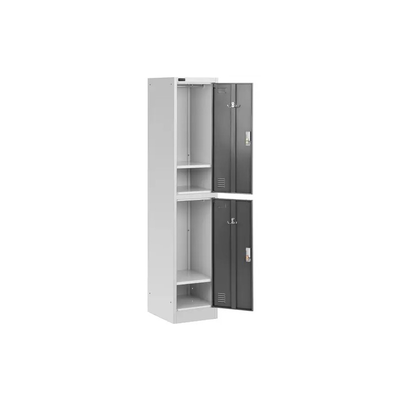 Fromm & Starck STAR_MCAB_03 Metallikaappi 2 lokeroa harmaa