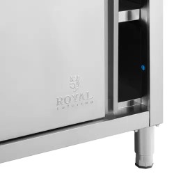 Royal Catering ECO ruostumattomasta teräksestä valmistettu työpöytäkaappi 200 x 80 cm 500 kg