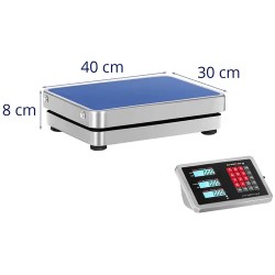 Tasovaaka 100 kg / 0,01 kg - 30 x 40 cm - langaton - LCD