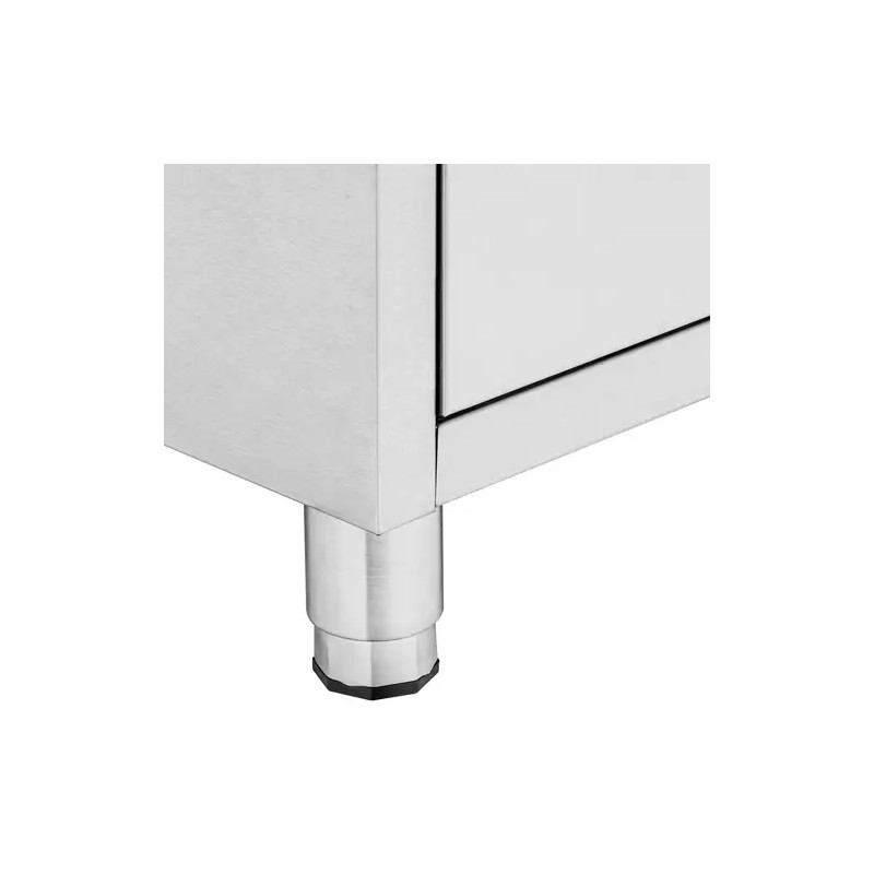 Royal Catering ruostumaton teräskaappi 4 vetolaatikkoa 50 x 60 cm