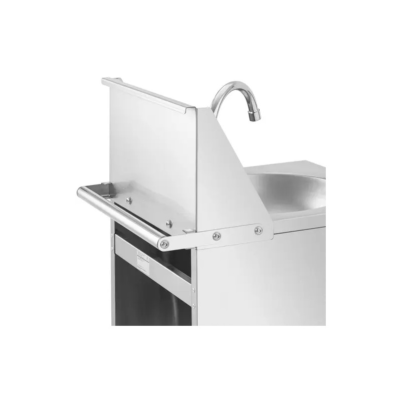Royal Catering liikuteltava käsienpesuallas ruostumattomasta teräksestä jalkapedaalilla 357 x 120 mm