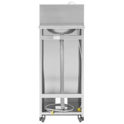 Royal Catering liikuteltava käsienpesuallas ruostumattomasta teräksestä jalkapedaalilla 357 x 120 mm