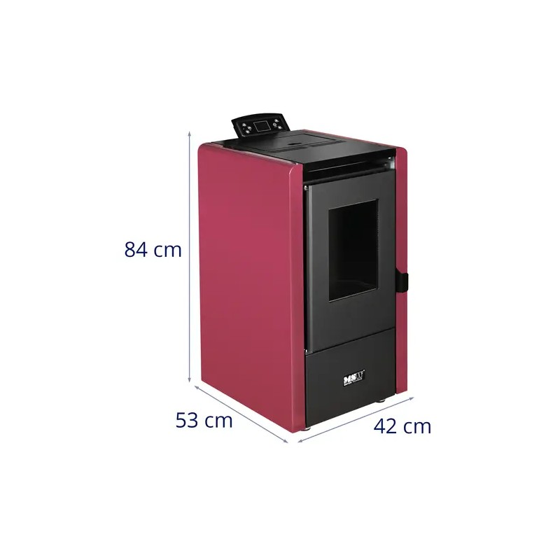 Pelletiuuni 6 kW, 50–150 m³, ajastin ja kaukosäädin