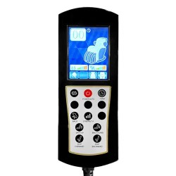 Sähköinen jalkahoitotuoli LED-altaalla ja hierontatoiminnolla, 105 W, 150 kg, kermanvalkoinen