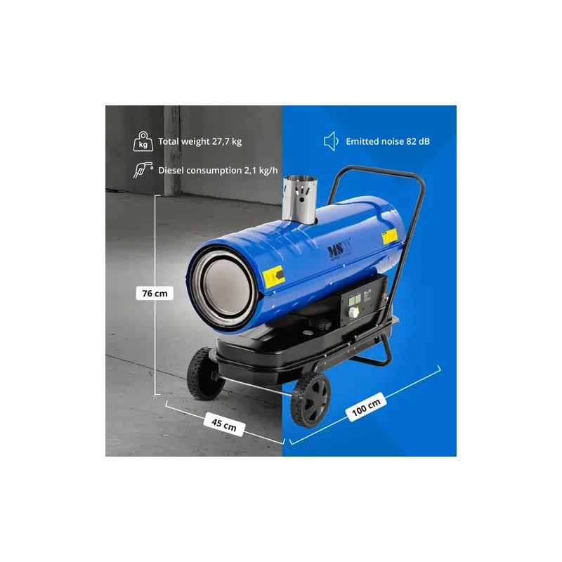 Diesel-lämmitin 30 000 W 38 l