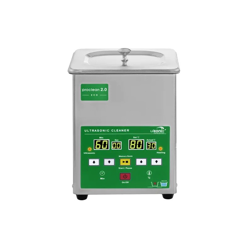 Ultraäänipesuri 2 l 40 kHz 60 W Memory-toiminnolla