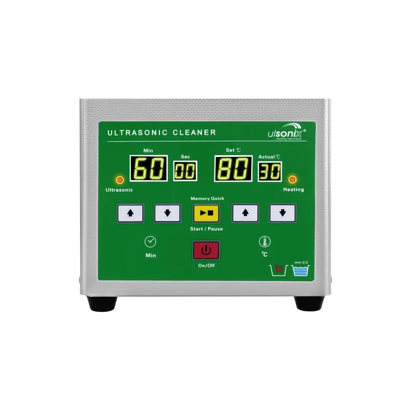 Ultraäänipesuri 2 l 40 kHz 60 W Memory-toiminnolla