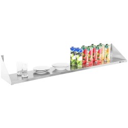 Royal Catering RCTR-180 seinähylly, 180 x 30 cm, ruostumaton teräs