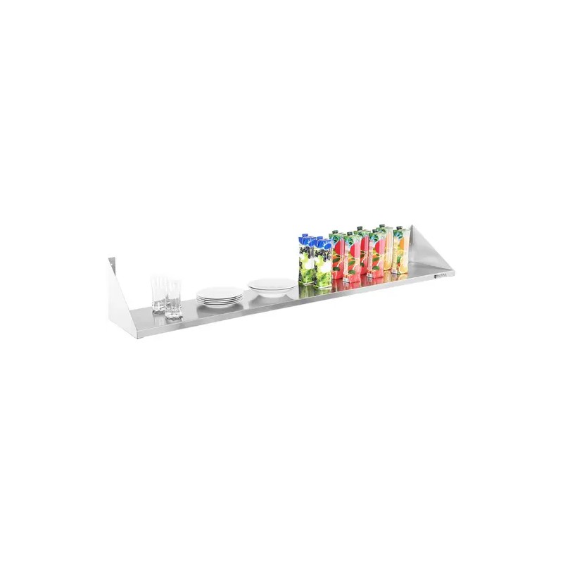 Royal Catering RCTR-180 seinähylly, 180 x 30 cm, ruostumaton teräs