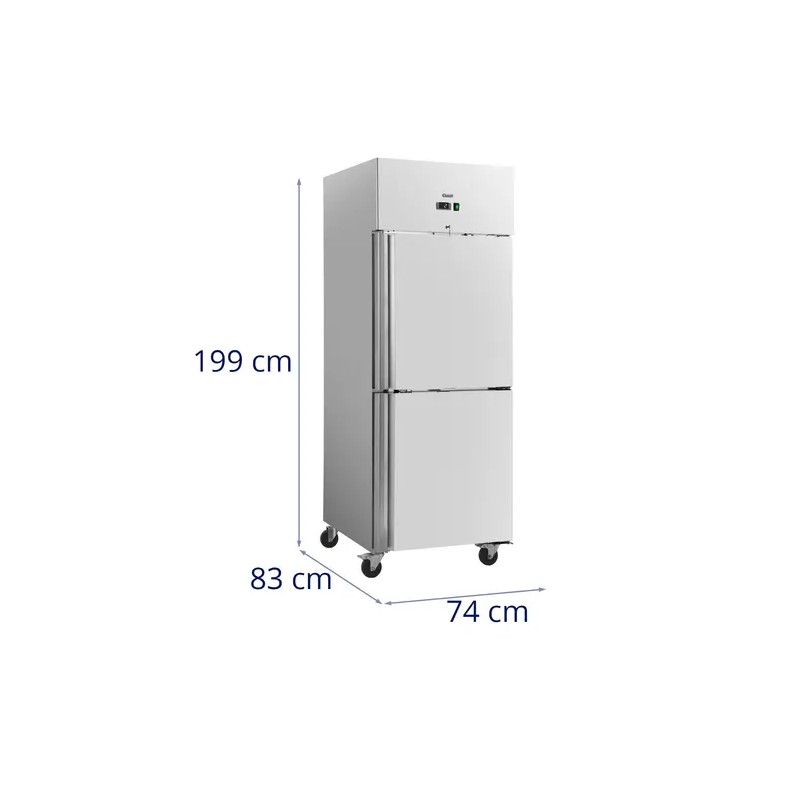 Royal Catering Gastro-kylmäkaappi 485 l, ruostumaton teräs, 2 ovea