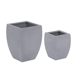 Royal Catering Corten teräs istutusruukut 2 kpl 27x27x38 cm ja 31x31x45 cm